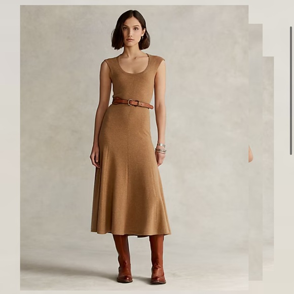 Ralph Lauren Dresses & Skirts - Polo Ralph Lauren Cashmere Cap-Sleeve Dress scoop neck size large